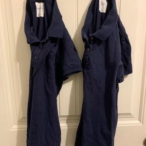 2 American Eagle Uniform Polo Shirt NAVY Women’s M